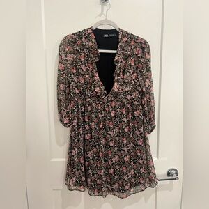 Zara Floral Mini Dress
